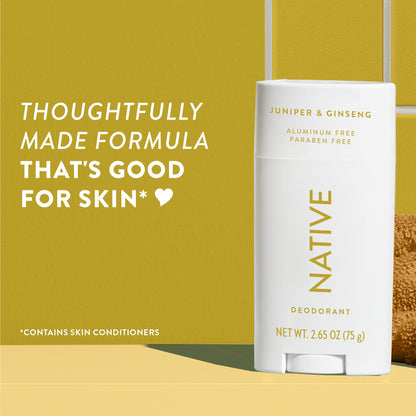 Native Aluminum-Free Deodorant - 72 Hour Odor Control with Shea Butter, Coconut & Vanilla