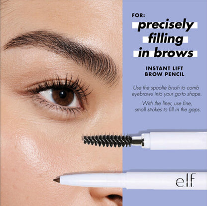 e.l.f. Instant Lift Brow Pencil: Dual-Sided Shaping & Defining Liner - Neutral Brown