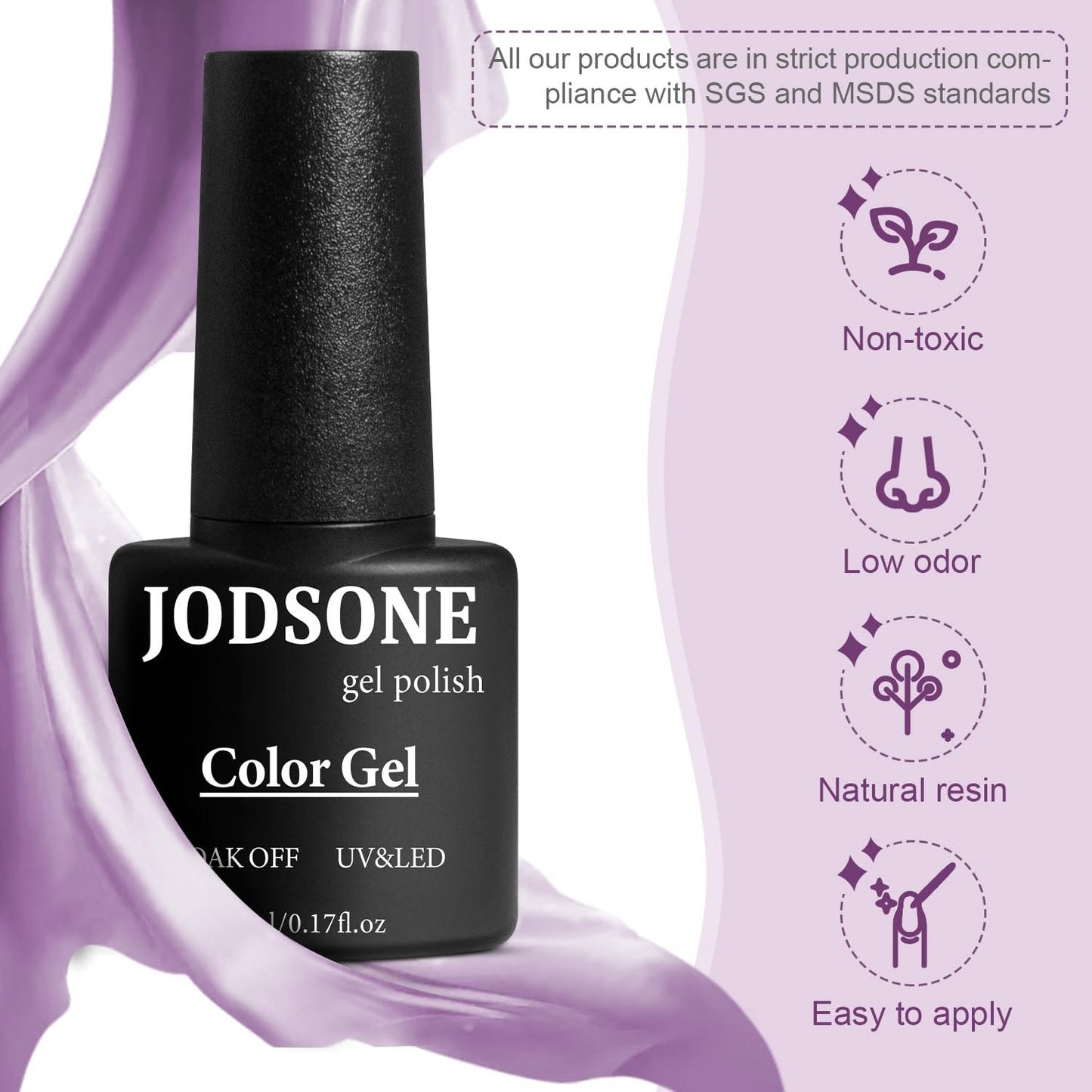 JODSONE 36 Pcs Gel Polish Kit: 32 Colors, Base & Top Coats | Gift Set