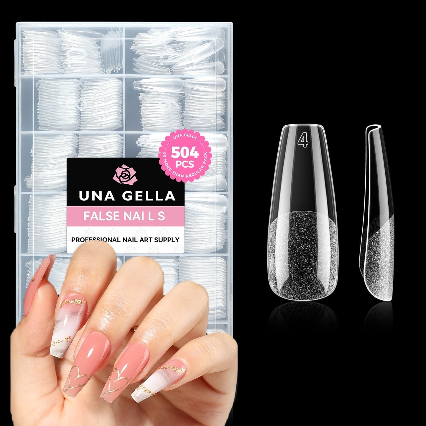 UNA GELLA Solid Gel Nail Glue (40ml) - Strong, Soak-Off Glue for Acrylic, Press-On & Gelly Tips - Lamp Curing Needed