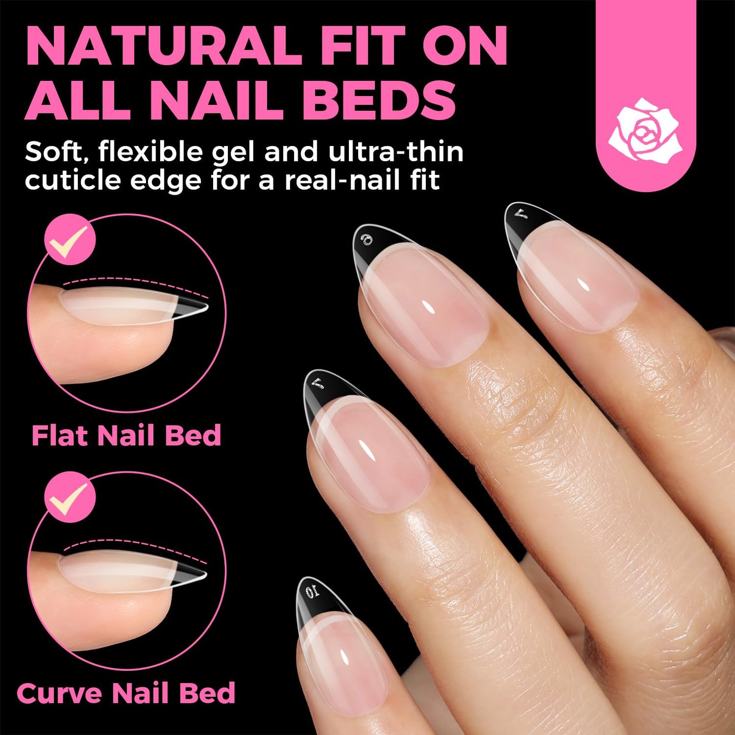 UNA GELLA Solid Gel Nail Glue (40ml) - Strong, Soak-Off Glue for Acrylic, Press-On & Gelly Tips - Lamp Curing Needed