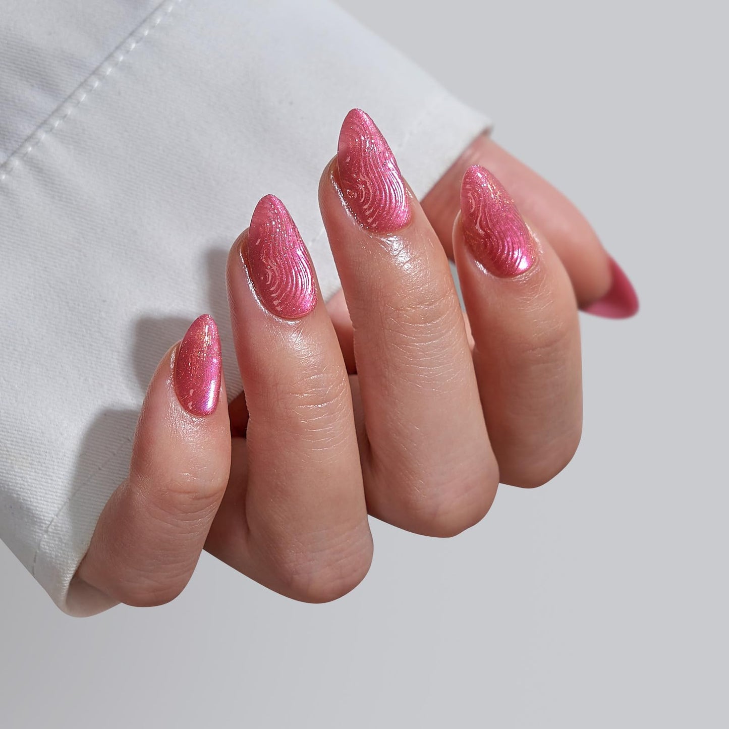 BTArtbox Soft Gel Press On Nails: Short Square Ombre | Vanilla Cream