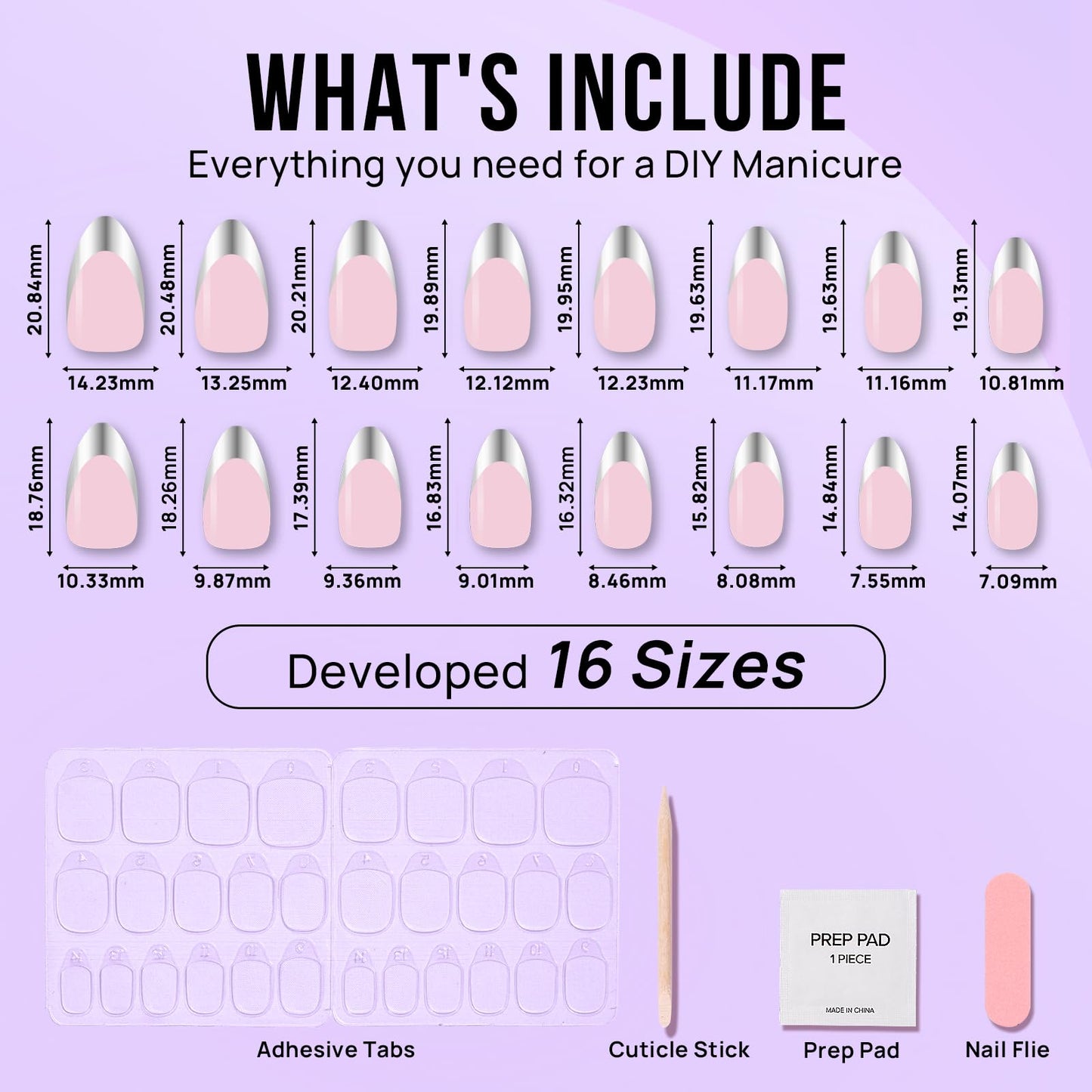 BTArtbox Soft Gel Press On Nails: Short Square Ombre | Vanilla Cream