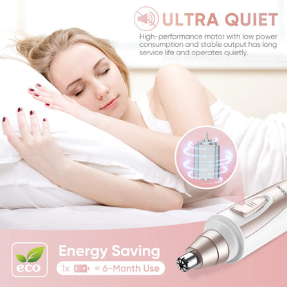 Ear & Nose Hair Trimmer Clipper - Professional, Painless, IPX7 Waterproof for Men & Women