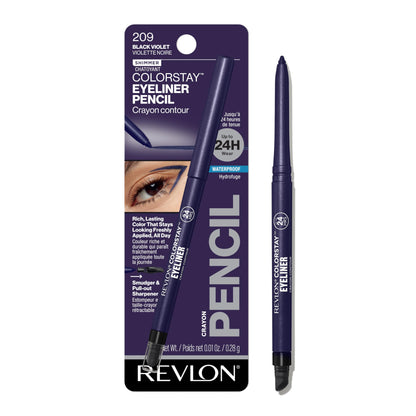 Revlon ColorStay Waterproof Eyeliner Pencil: 24HR Black Brown