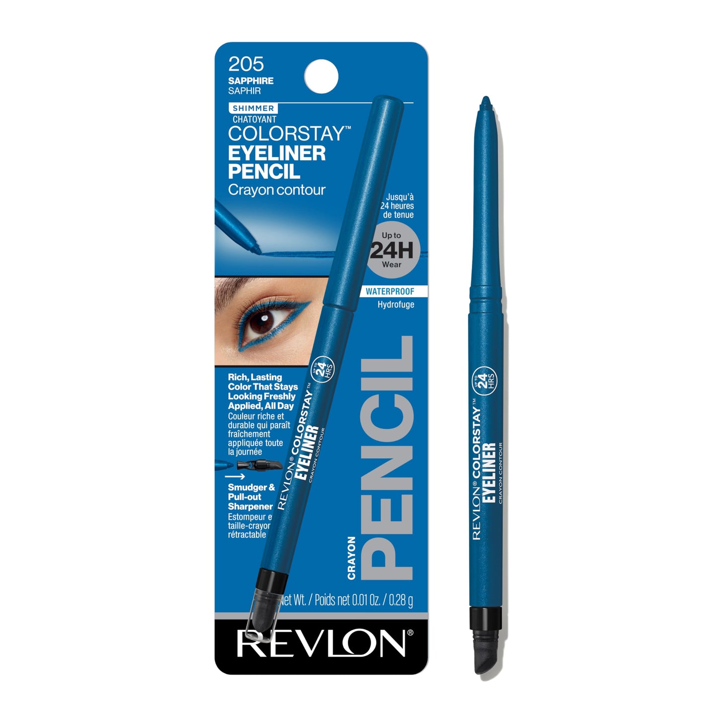 Revlon ColorStay Waterproof Eyeliner Pencil: 24HR Black Brown