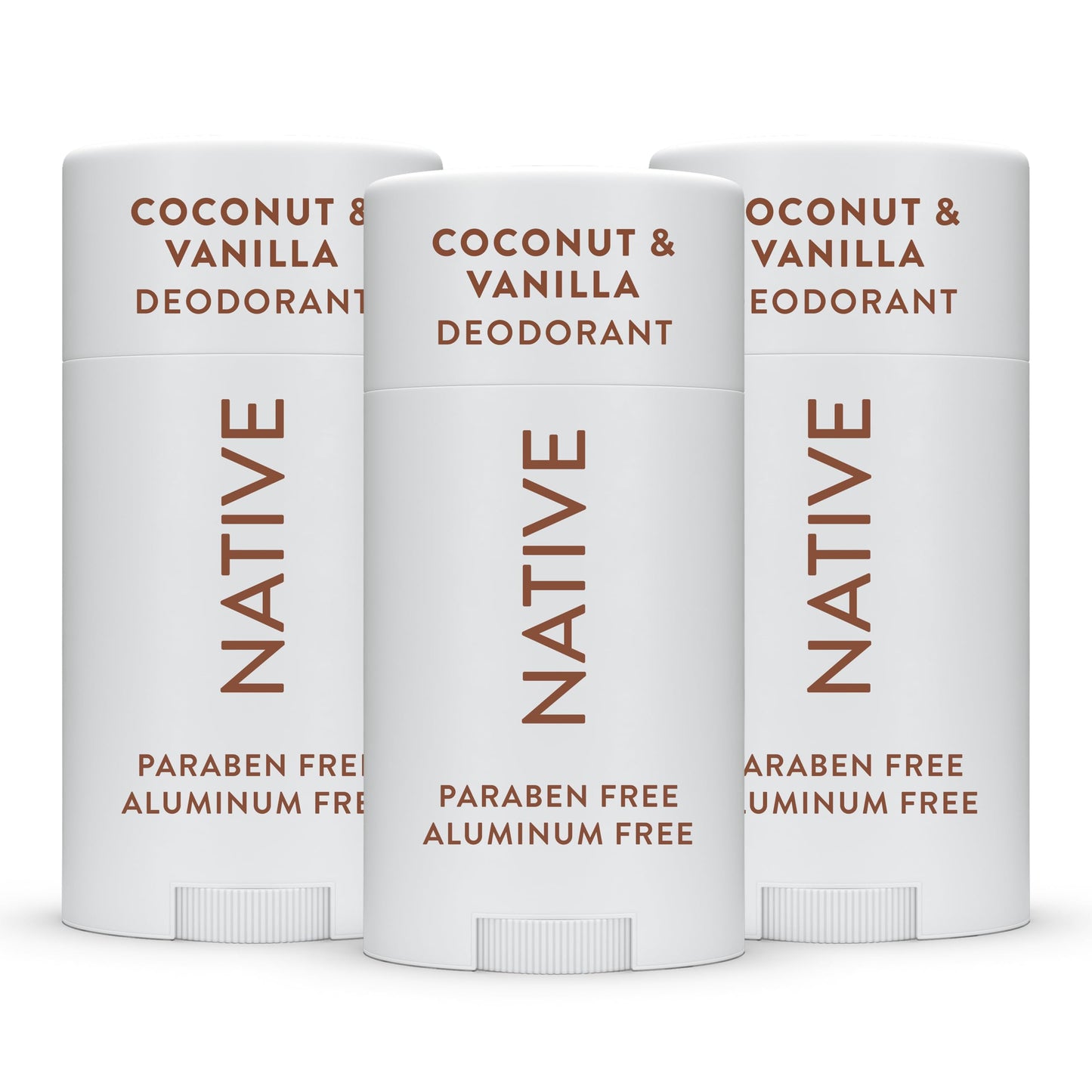 Native Aluminum-Free Deodorant - 72 Hour Odor Control with Shea Butter, Coconut & Vanilla