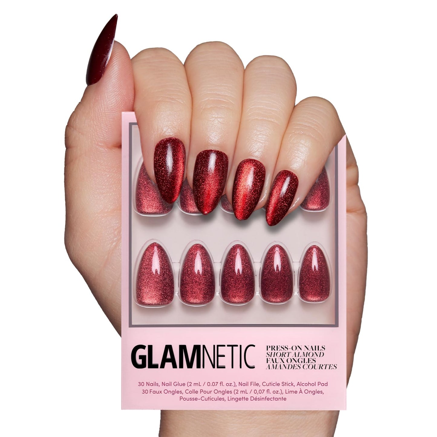 Glamnetic Fall Mauve Press On Nails | Short Oval Salon Quality