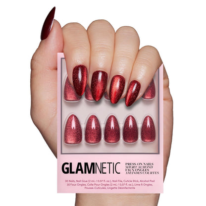Glamnetic Fall Mauve Press On Nails | Short Oval Salon Quality