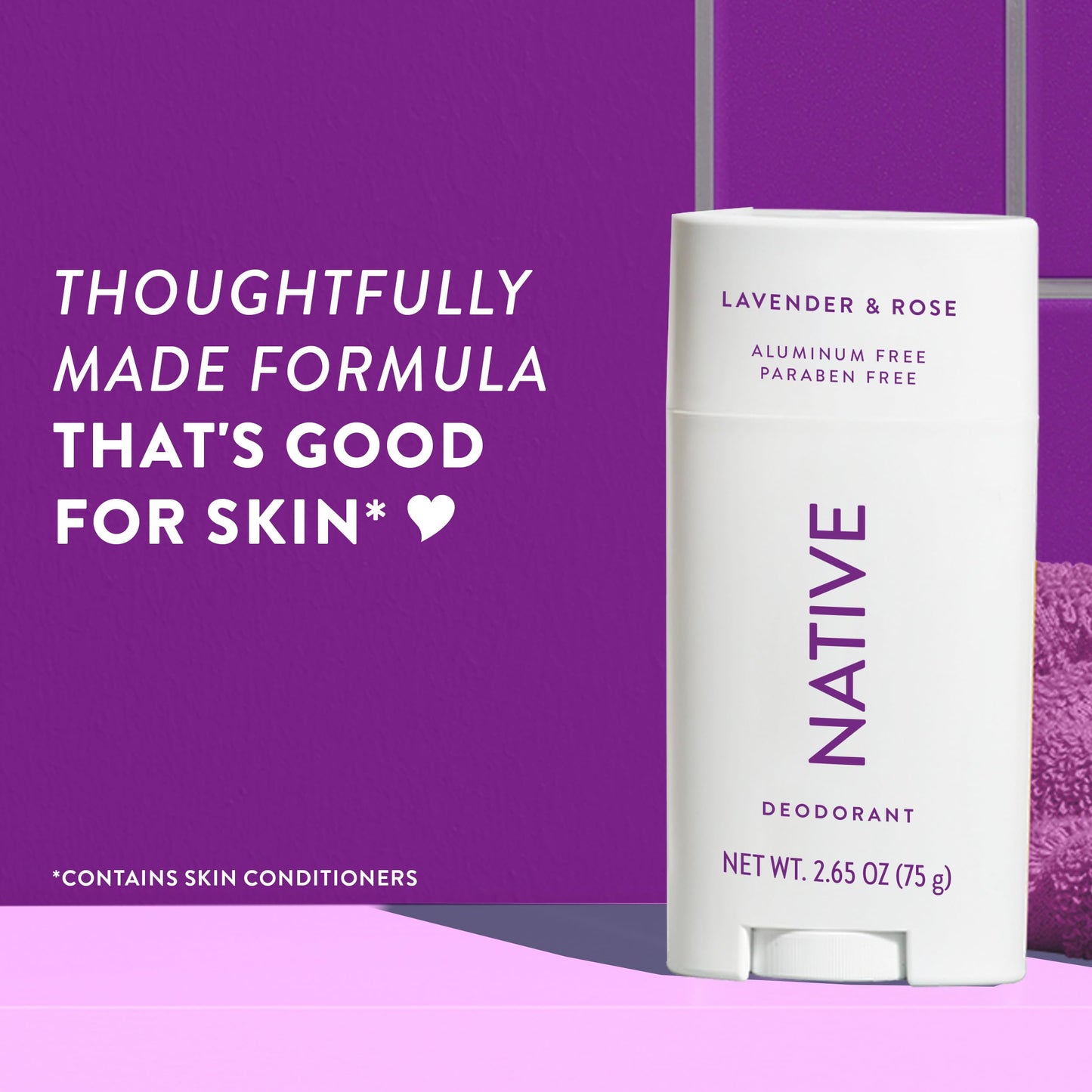 Native Aluminum-Free Deodorant - 72 Hour Odor Control with Shea Butter, Coconut & Vanilla