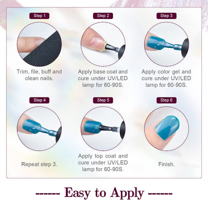 JODSONE 36 Pcs Gel Polish Kit: 32 Colors, Base & Top Coats | Gift Set