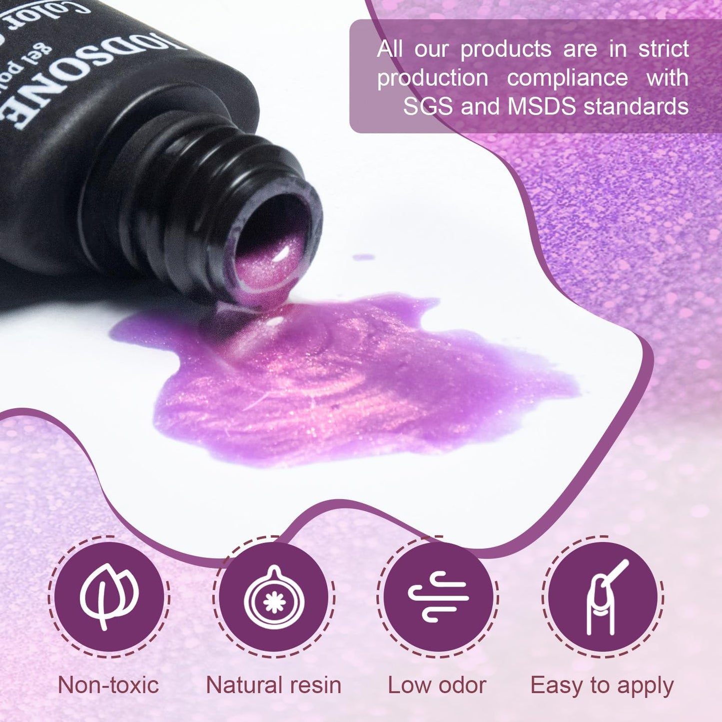 JODSONE 36 Pcs Gel Polish Kit: 32 Colors, Base & Top Coats | Gift Set