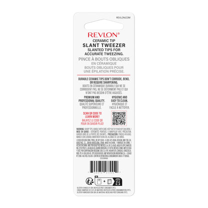 Revlon Expert Slant Tweezer - Most-Loved, High Precision Stainless Steel for Easy Hair Removal