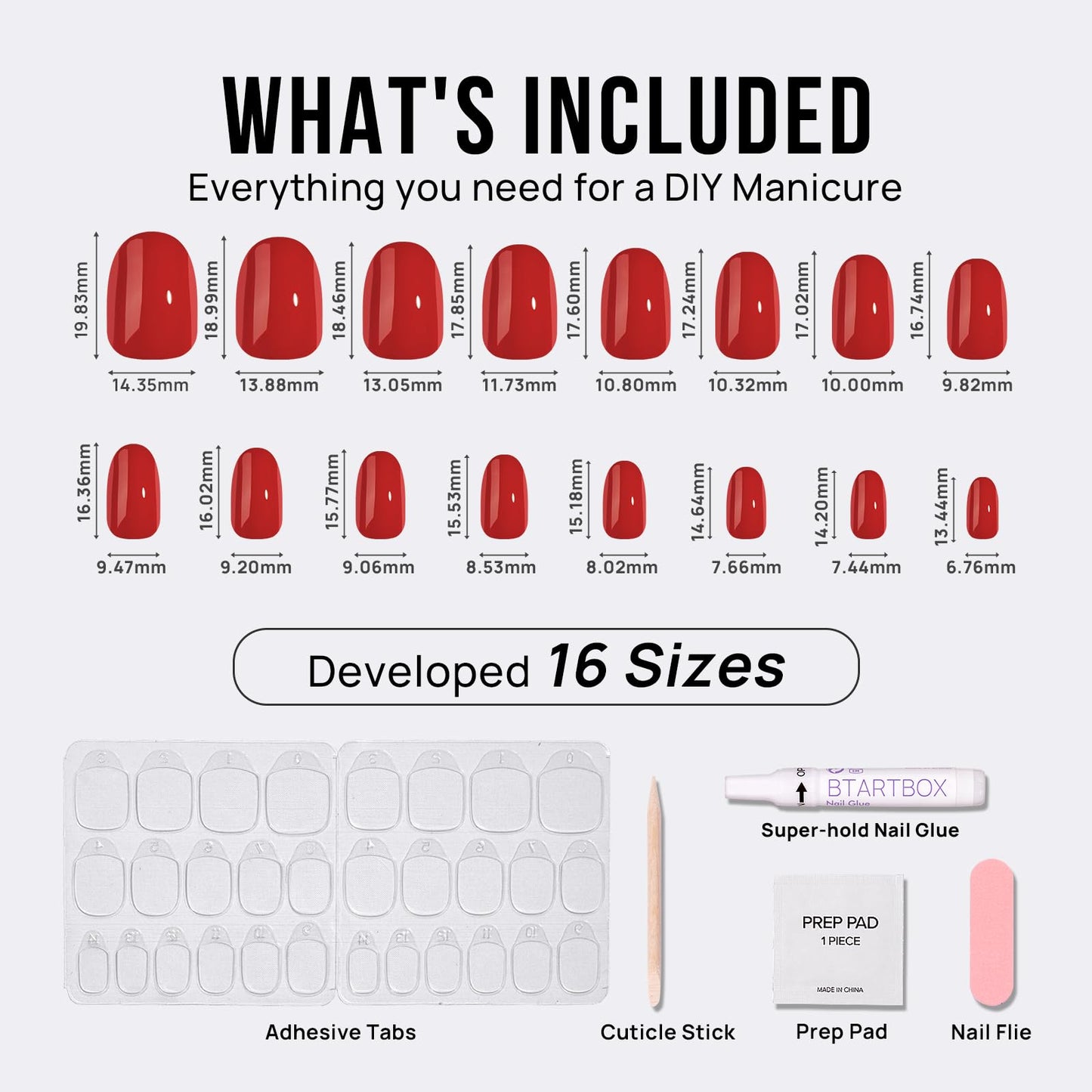 BTArtbox Soft Gel Press On Nails: Short Square Ombre | Vanilla Cream