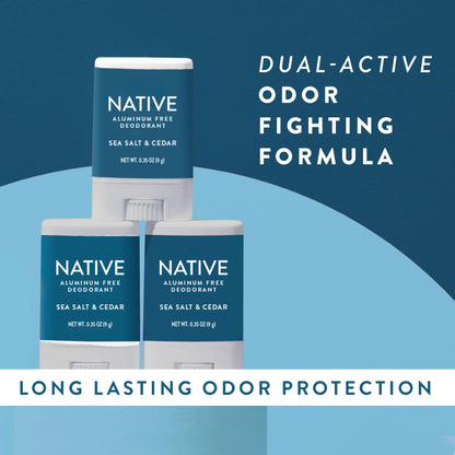 Native Aluminum-Free Deodorant - 72 Hour Odor Control with Shea Butter, Coconut & Vanilla