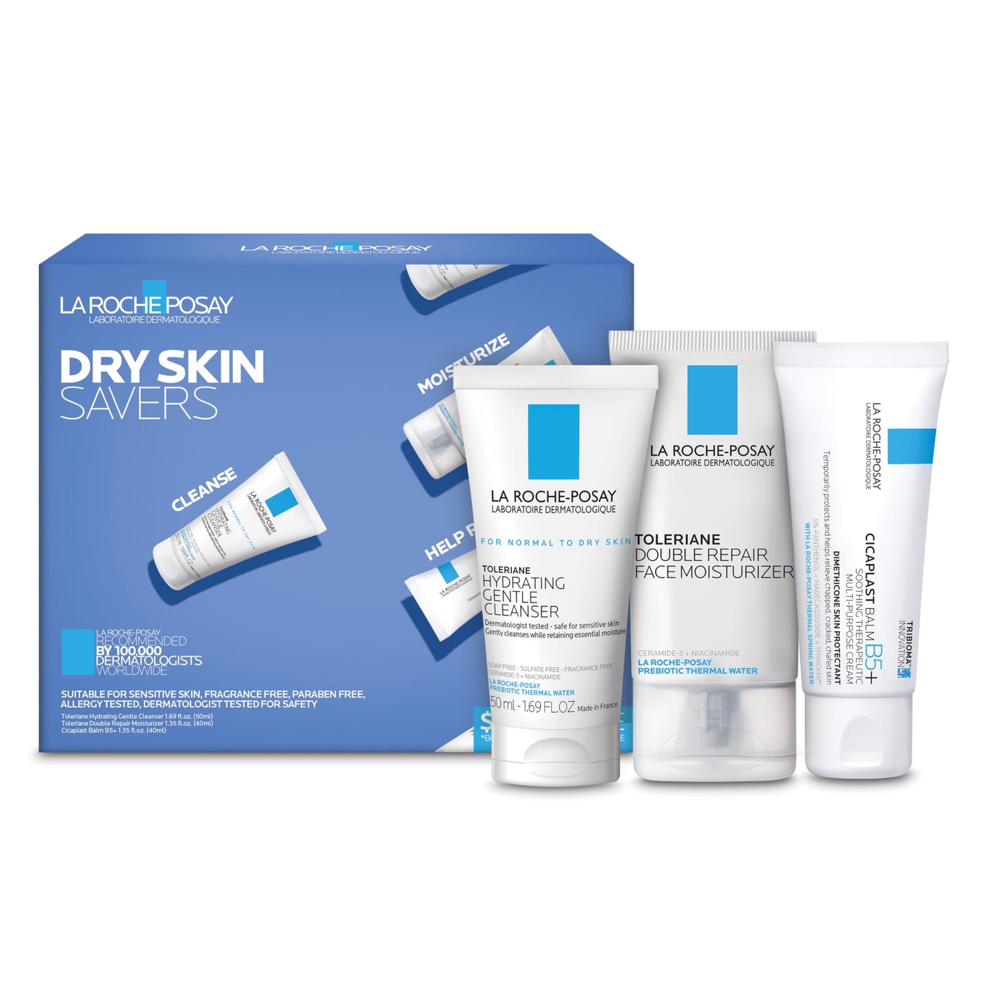 La Roche-Posay Toleriane Double Repair Moisturizer - Ceramide, Niacinamide, Oil-Free