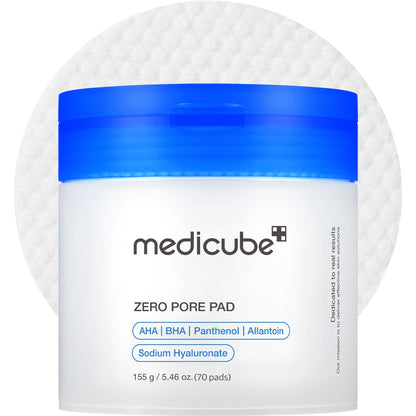Medicube Zero Pore Pads 2.0 | Deep Pore Cleansing, Sebum Control & Smooth Skin | Korean Skincare for All Skin Types (70 Pads)