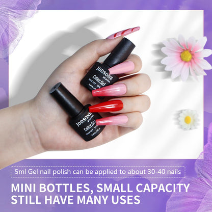 JODSONE 32 Color Gel Nail Kit w/ UV Light & 3 Top Coats | Gift Set