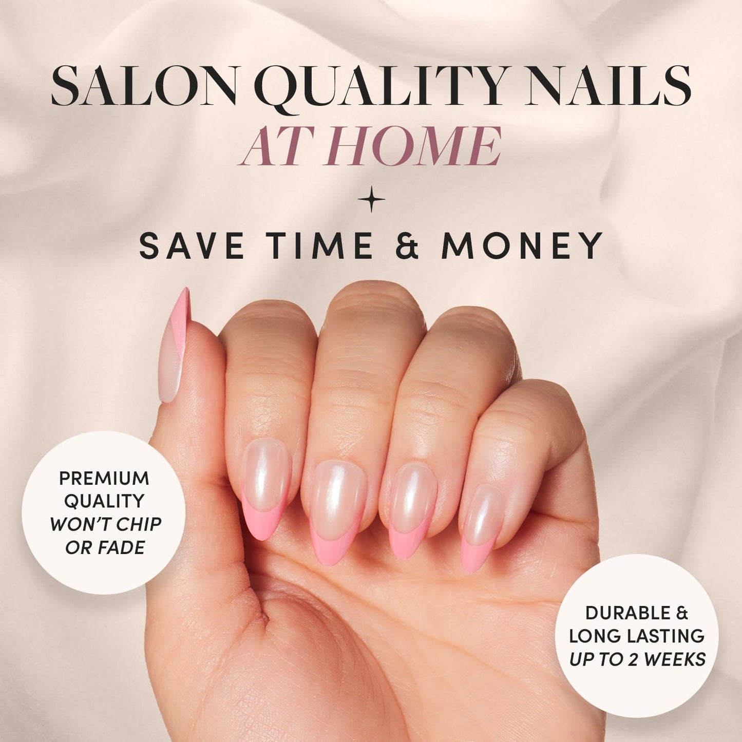 Glamnetic Fall Mauve Press On Nails | Short Oval Salon Quality