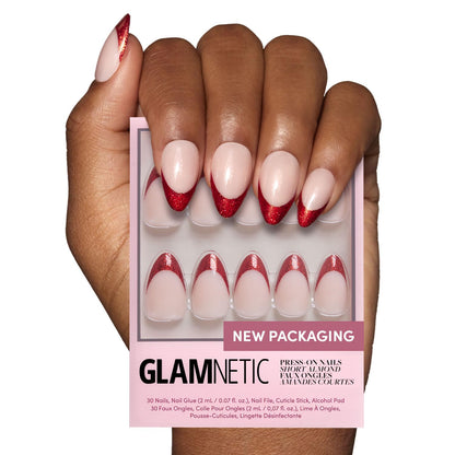 Glamnetic Fall Mauve Press On Nails | Short Oval Salon Quality