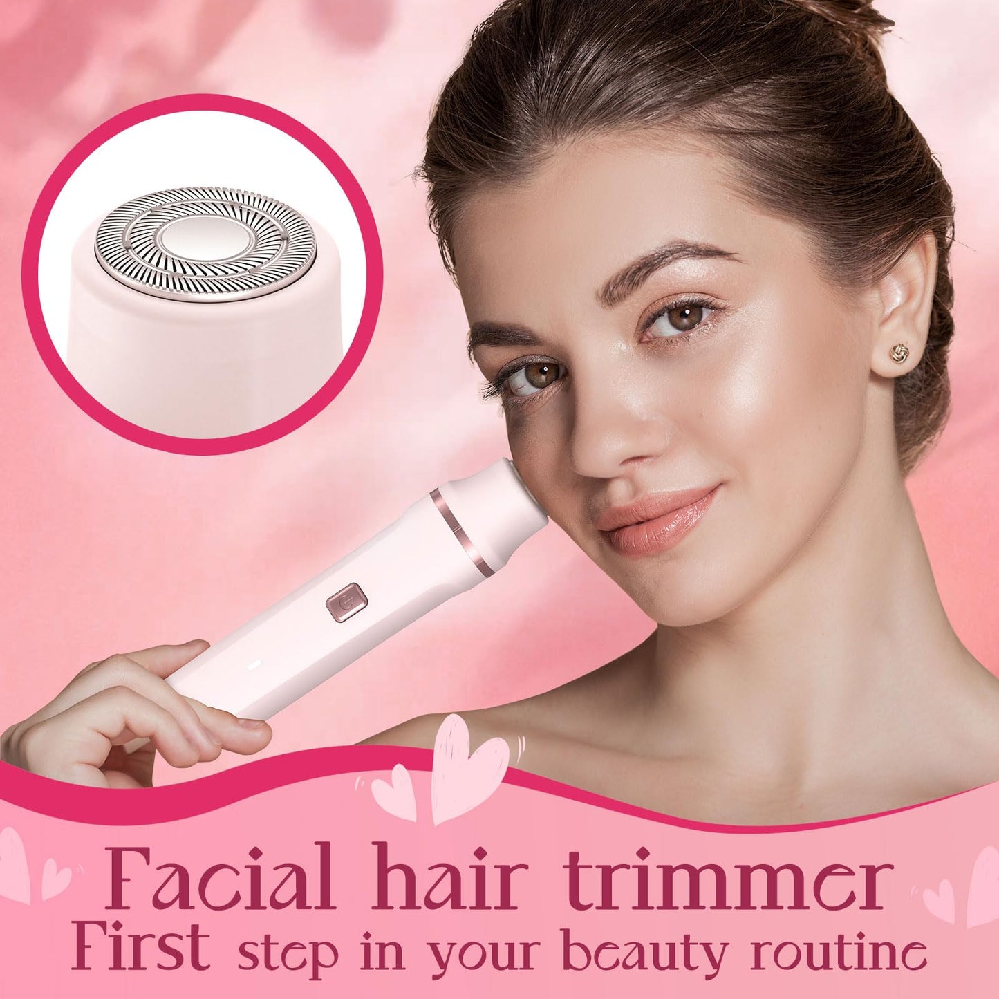 Risina Bikini Trimmer & Electric Razor for Women - Painless, IPX7 Waterproof Body & Facial Shaver