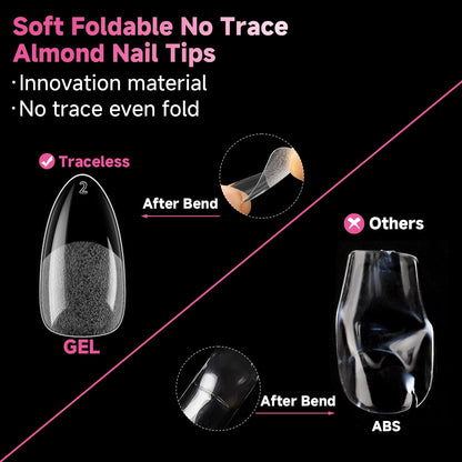 UNA GELLA Solid Gel Nail Glue (40ml) - Strong, Soak-Off Glue for Acrylic, Press-On & Gelly Tips - Lamp Curing Needed