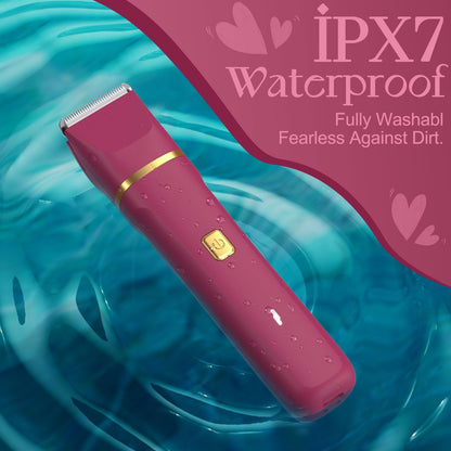 Risina Bikini Trimmer & Electric Razor for Women - Painless, IPX7 Waterproof Body & Facial Shaver