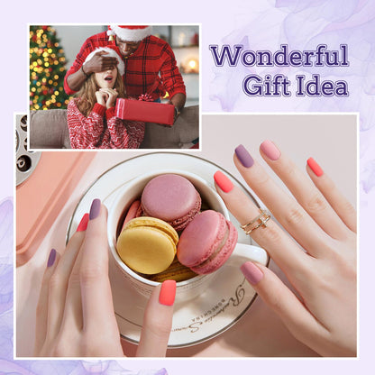 JODSONE 32 Color Gel Nail Kit w/ UV Light & 3 Top Coats | Gift Set