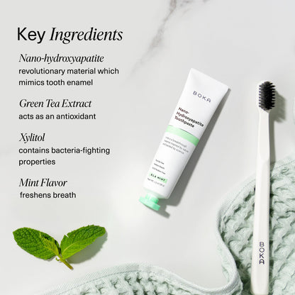 Boka Fluoride-Free Toothpaste with Nano Hydroxyapatite (n-Ha) - Sensitive Teeth, Ela Mint
