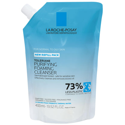 La Roche-Posay Toleriane Purifying Foaming Cleanser | Niacinamide & Ceramides Face Wash for Normal to Oily Sensitive Skin
