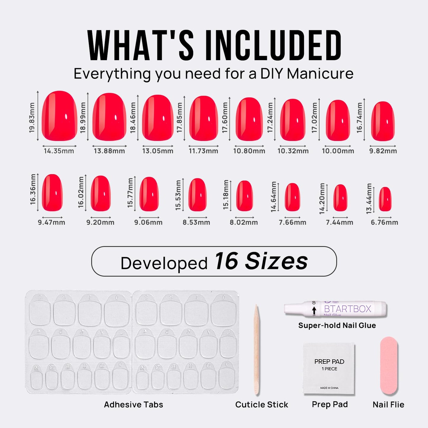 BTArtbox Soft Gel Press On Nails: Short Square Ombre | Vanilla Cream