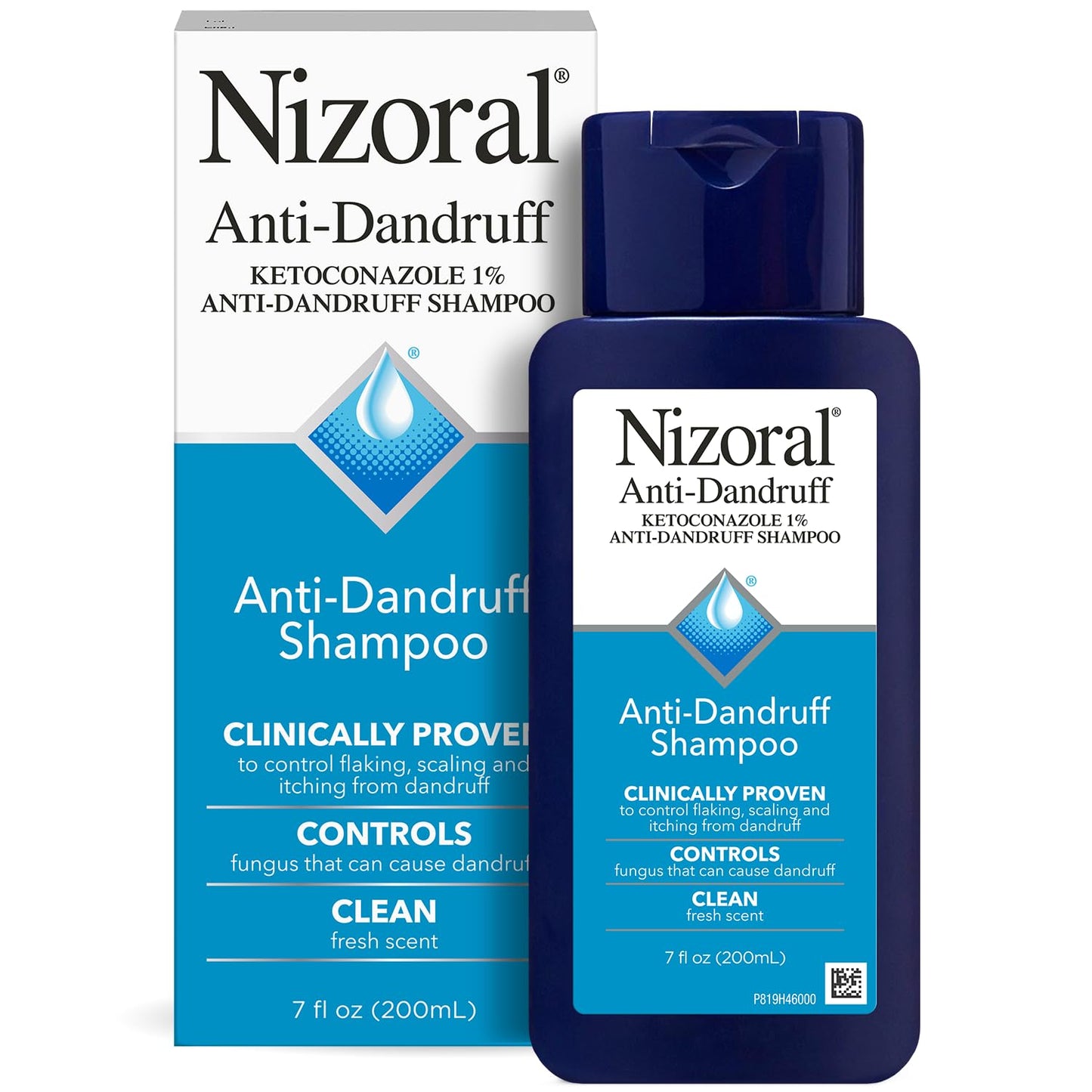 Nizoral Anti-Dandruff Shampoo - 1% Ketoconazole - Clinically Proven Relief for Flaking, Scaling & Itching (7 Fl Oz)
