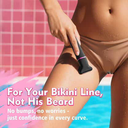 Risina Bikini Trimmer & Electric Razor for Women - Painless, IPX7 Waterproof Body & Facial Shaver