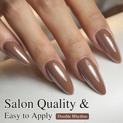 Burgundy 15ML Soak Off Gel Nail Polish - Sheer Finish, 28-Day Wear