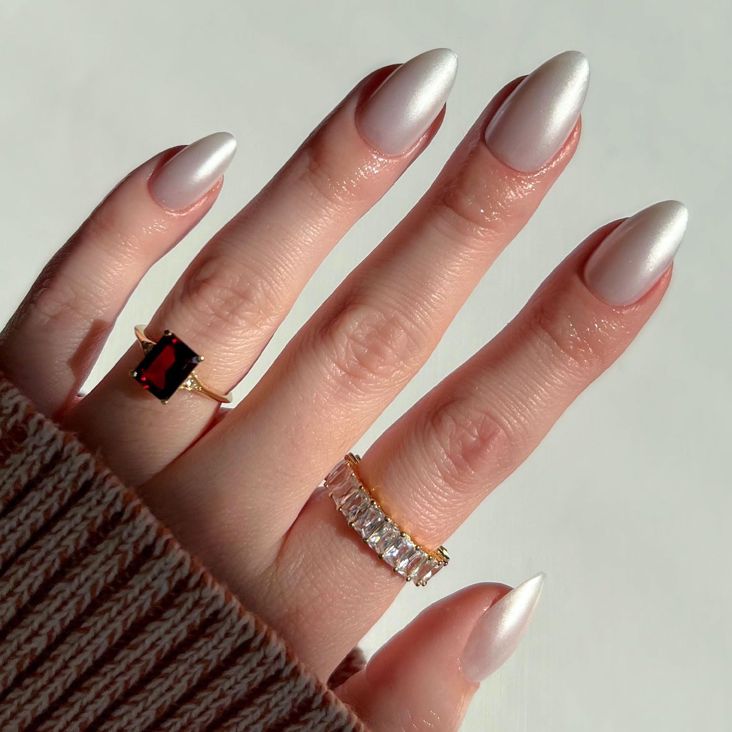 Glamnetic Fall Mauve Press On Nails | Short Oval Salon Quality