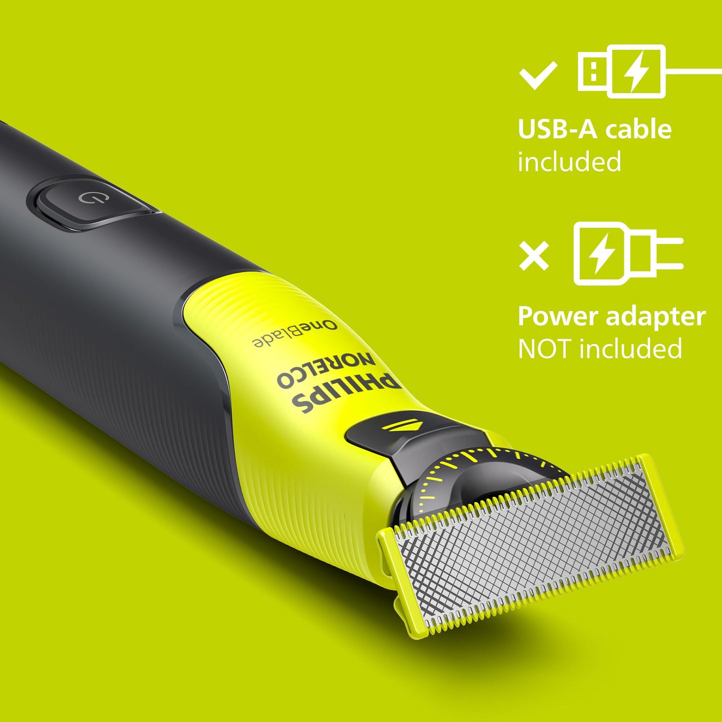 Philips Norelco OneBlade 360 Hybrid Electric Trimmer & Shaver with 5-in-1 Adjustable Comb