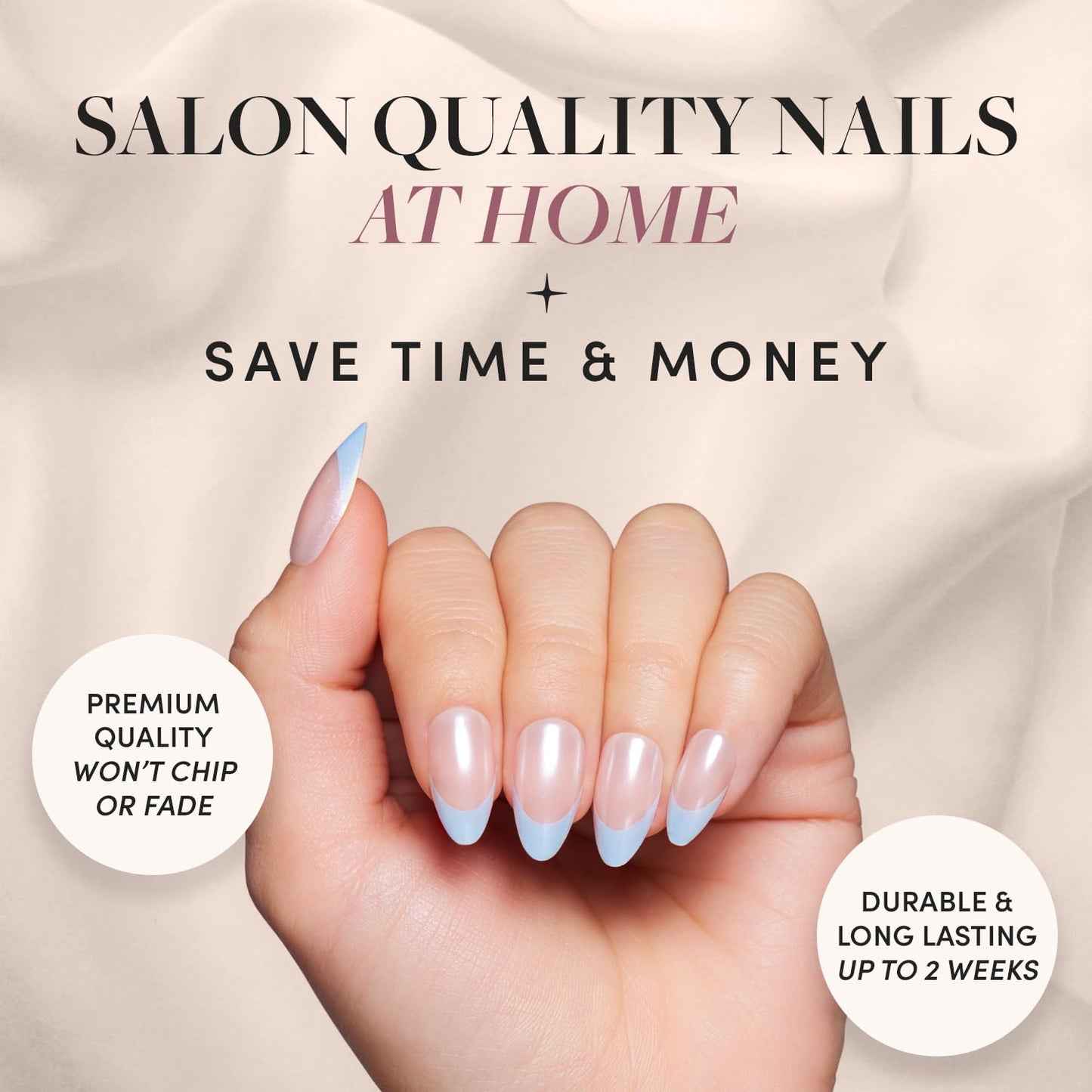 Glamnetic Fall Mauve Press On Nails | Short Oval Salon Quality