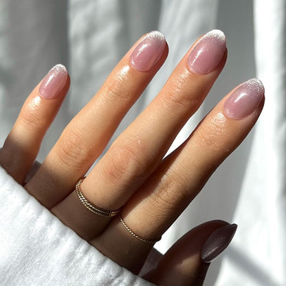 Glamnetic Fall Mauve Press On Nails | Short Oval Salon Quality