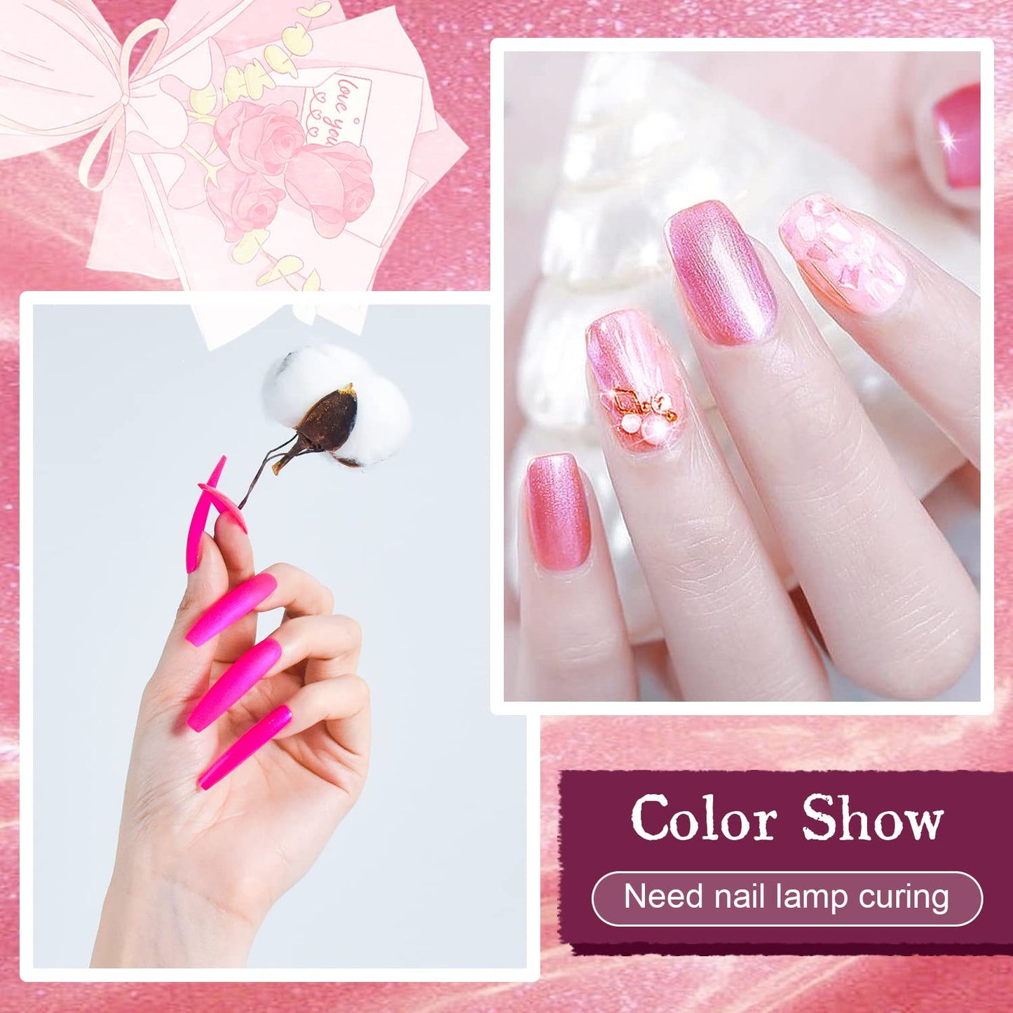 JODSONE 36 Pcs Gel Polish Kit: 32 Colors, Base & Top Coats | Gift Set