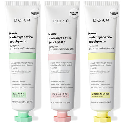 Boka Fluoride-Free Toothpaste with Nano Hydroxyapatite (n-Ha) - Sensitive Teeth, Ela Mint