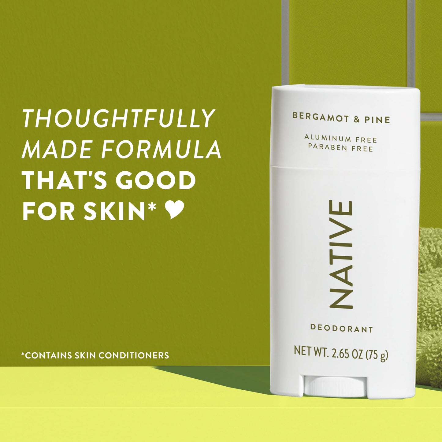 Native Aluminum-Free Deodorant - 72 Hour Odor Control with Shea Butter, Coconut & Vanilla