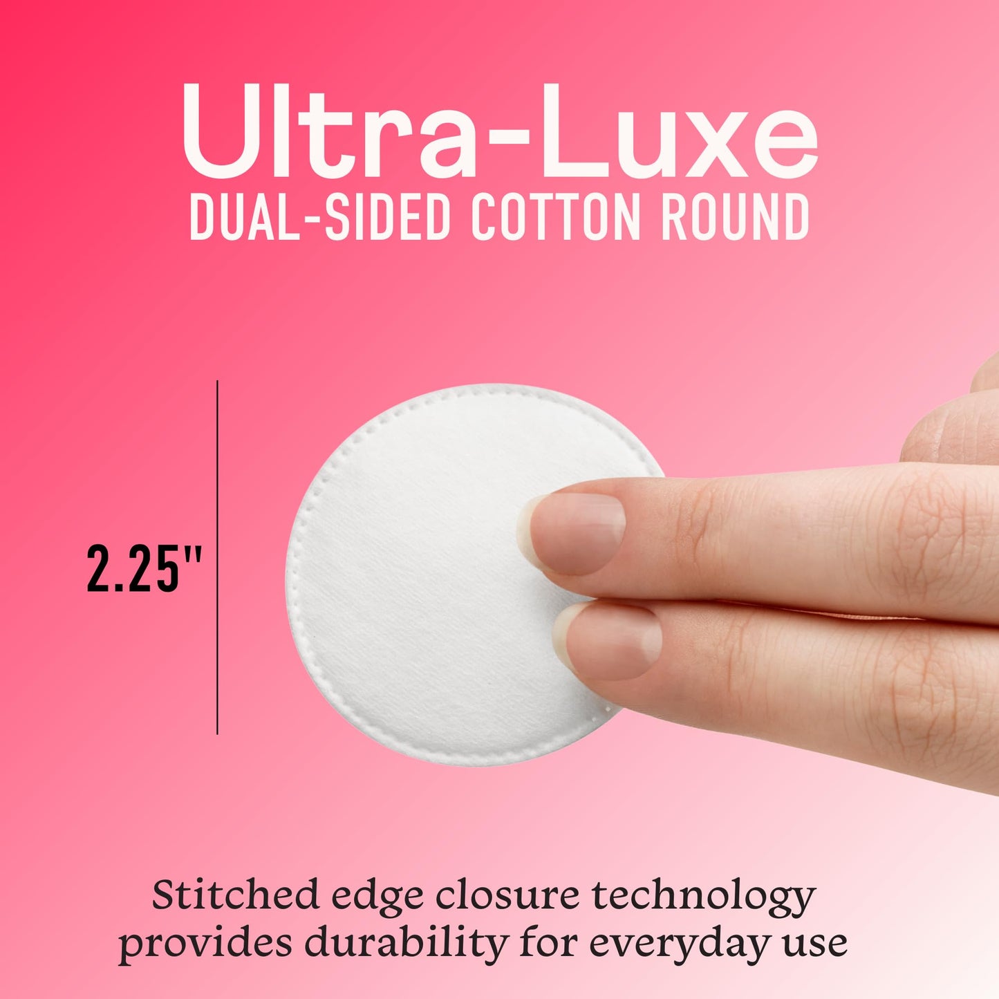 Swisspers Premium Cotton Rounds - 100% Chlorine Free Cotton Face Pads for Makeup, Nail Polish Removal - Dermatologist Tested and Hypoallergenic, Made in USA - 100 Pads (Pack of 3)