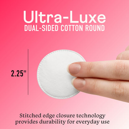 Swisspers Premium Cotton Rounds - 100% Chlorine Free Cotton Face Pads for Makeup, Nail Polish Removal - Dermatologist Tested and Hypoallergenic, Made in USA - 100 Pads (Pack of 3)
