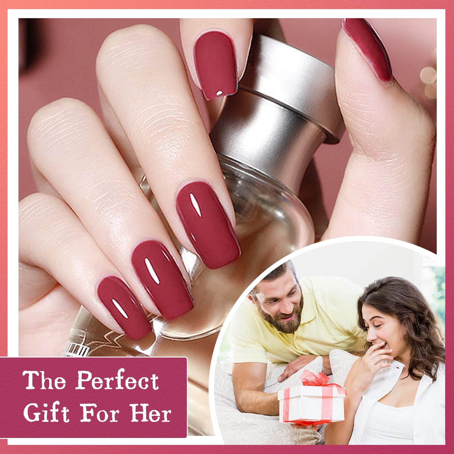 JODSONE 32 Color Gel Nail Kit w/ UV Light & 3 Top Coats | Gift Set