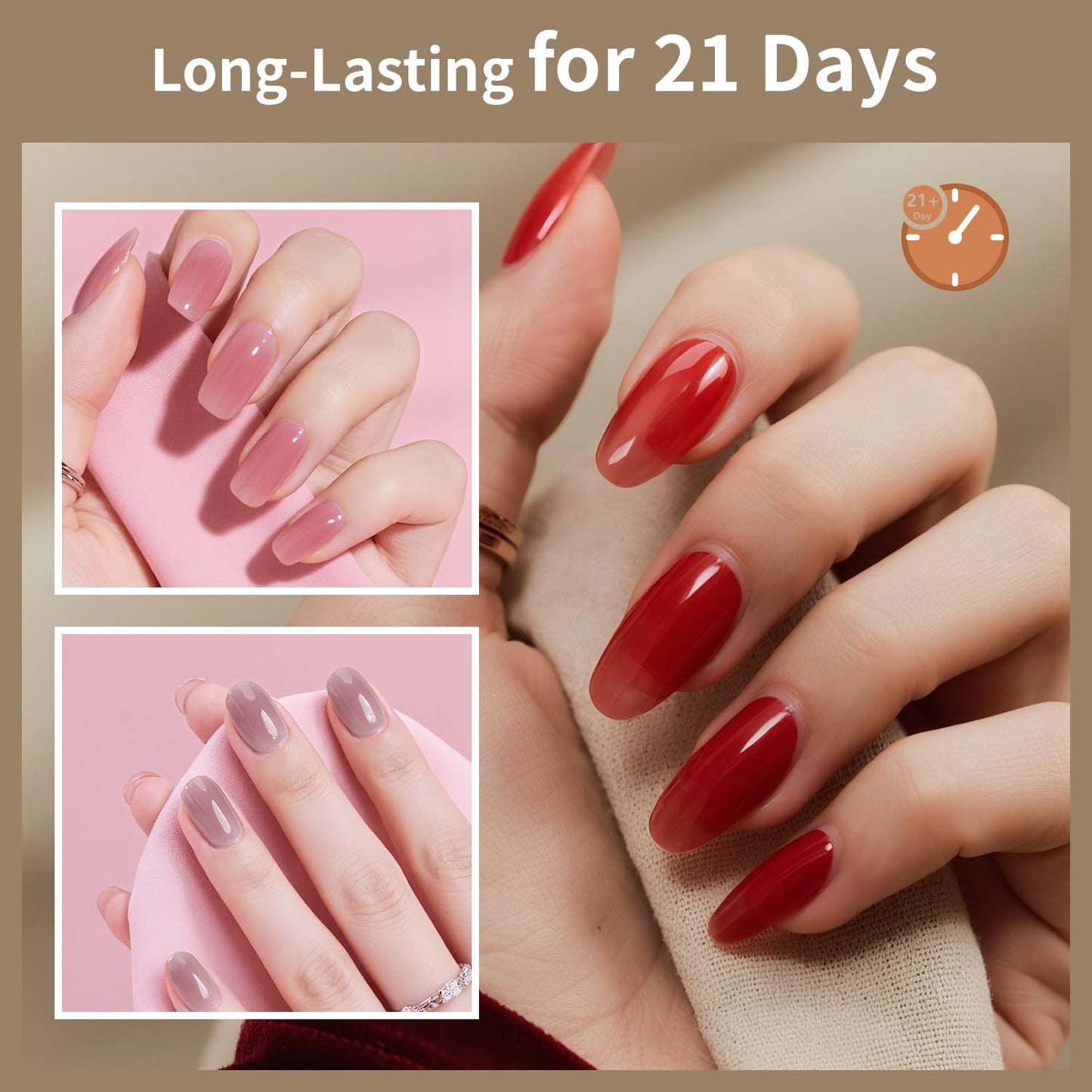 JODSONE 36 Pcs Gel Polish Kit: 32 Colors, Base & Top Coats | Gift Set