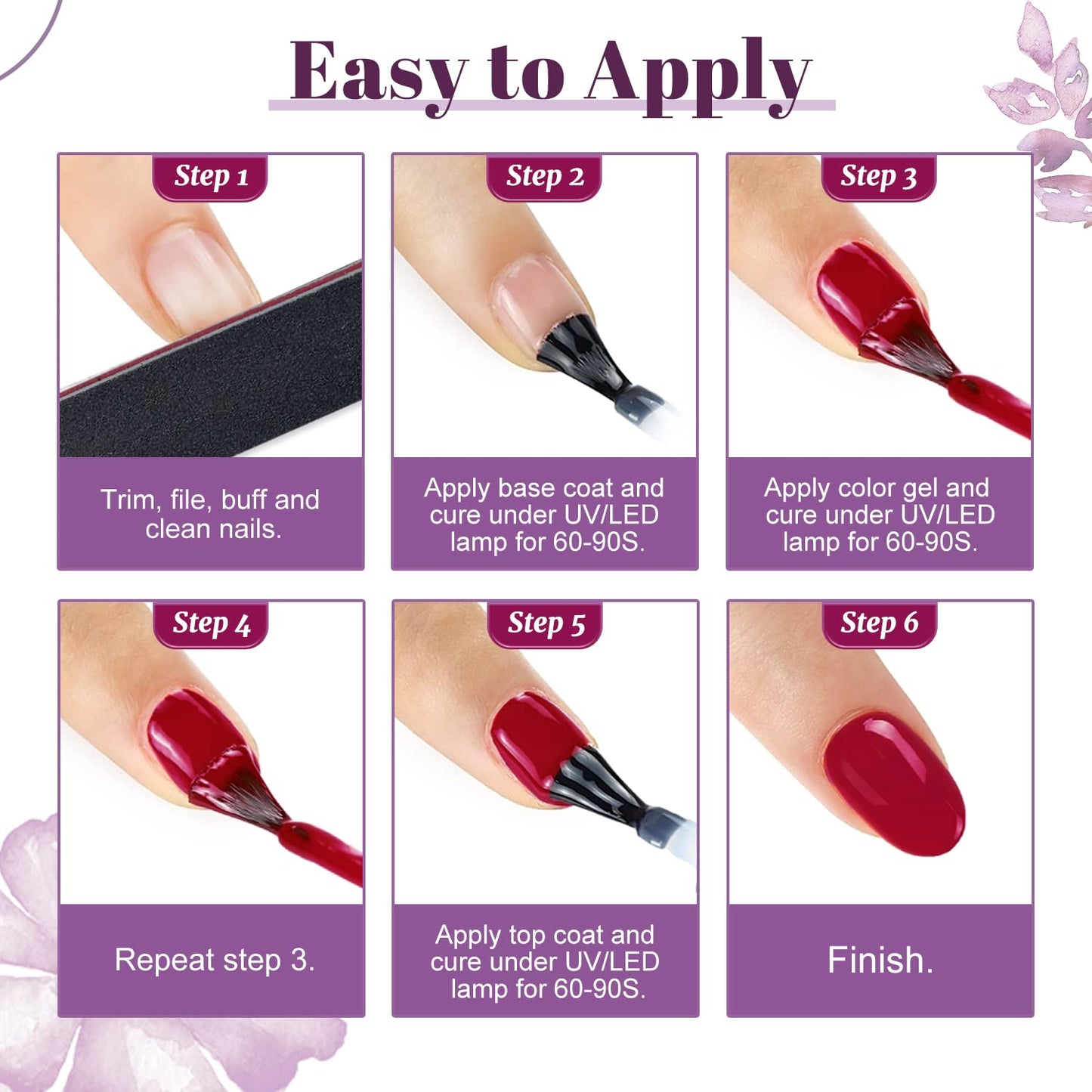 JODSONE 36 Pcs Gel Polish Kit: 32 Colors, Base & Top Coats | Gift Set