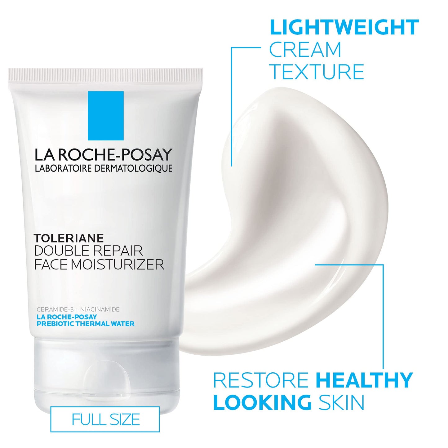La Roche-Posay Toleriane Double Repair Moisturizer - Ceramide, Niacinamide, Oil-Free
