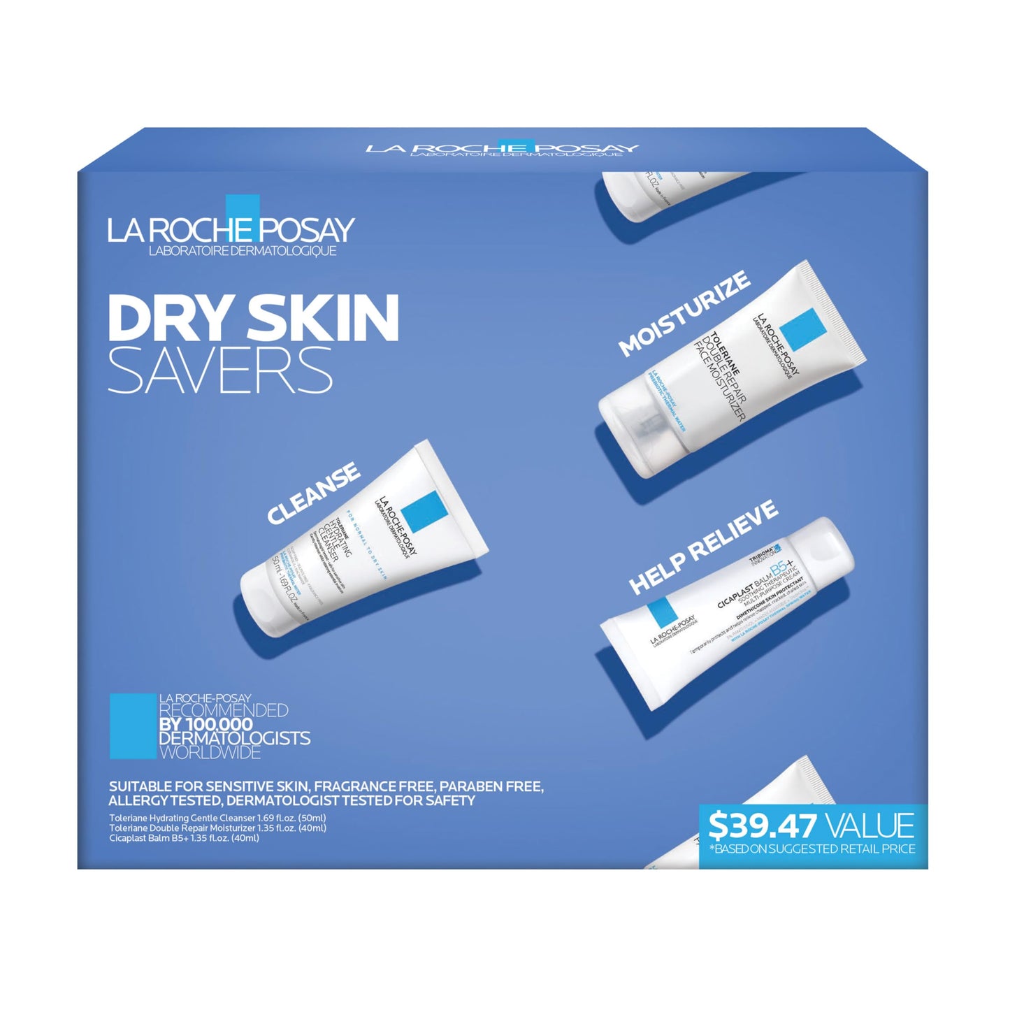 La Roche-Posay Toleriane Double Repair Moisturizer - Ceramide, Niacinamide, Oil-Free