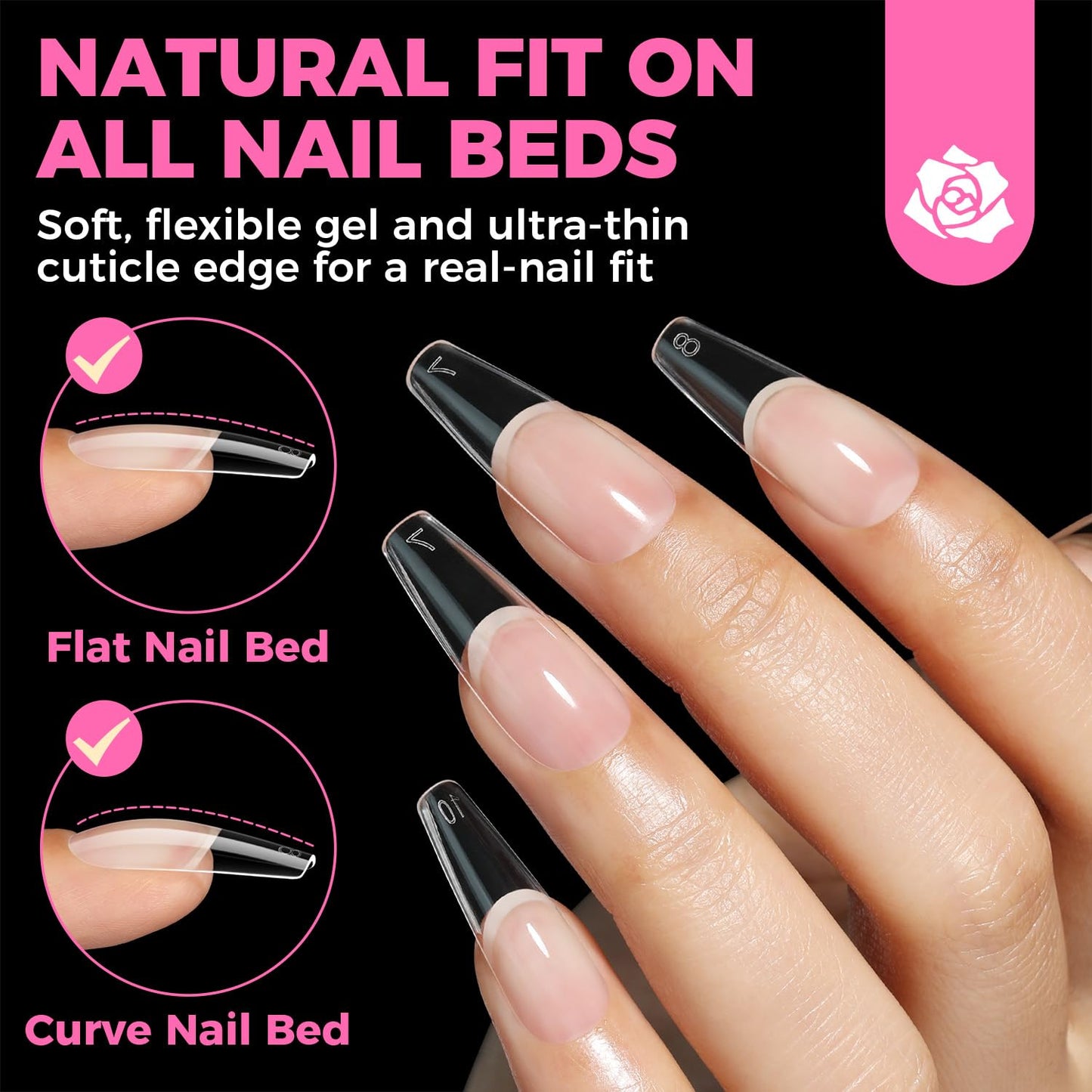 UNA GELLA Solid Gel Nail Glue (40ml) - Strong, Soak-Off Glue for Acrylic, Press-On & Gelly Tips - Lamp Curing Needed