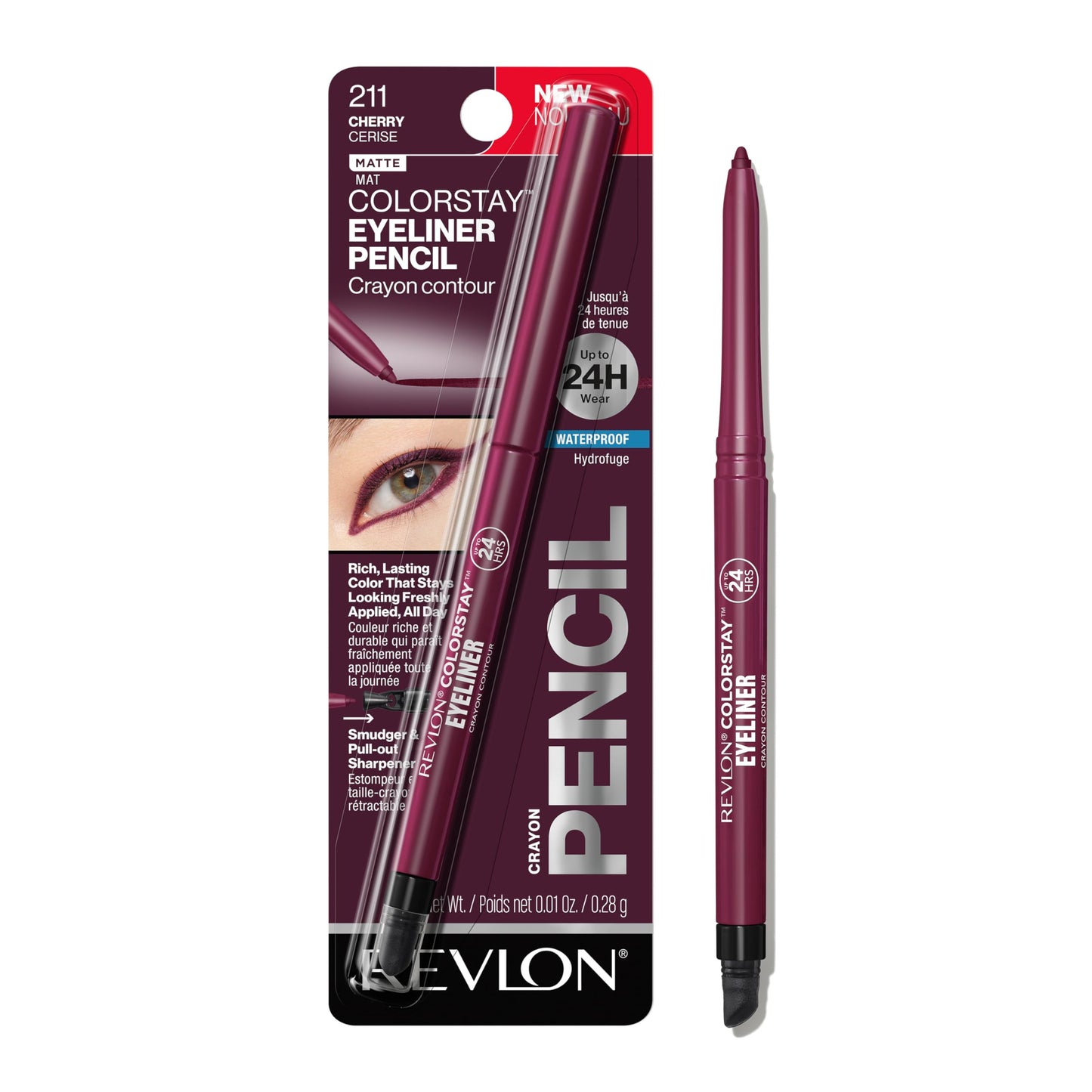 Revlon ColorStay Waterproof Eyeliner Pencil: 24HR Black Brown